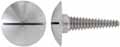 Plain Button Sling Stud,
3/4" diameter head, screw driver slot for installation